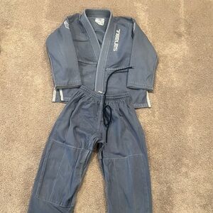 Sanabul Kids Martial Arts Matching Set - Gray size K4